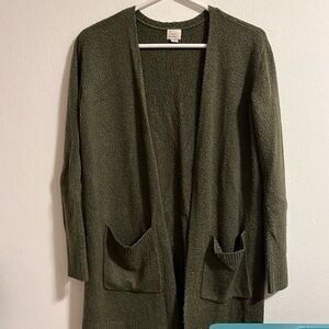 A New Day Green Cardigan XS